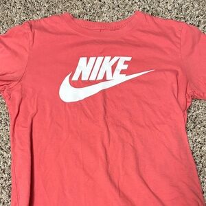 Nike Pink Tee with White Logo